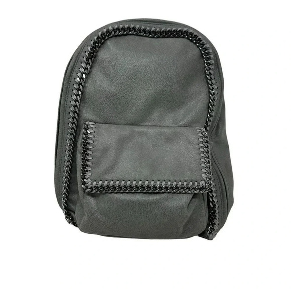 Stella McCartney Falabella Shaggy Deer Rucksack Backpack Gray handbag - Picture 1 of 11